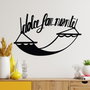 Wallity Dolce Far Niente 5 - Escultura de pared de metal negra